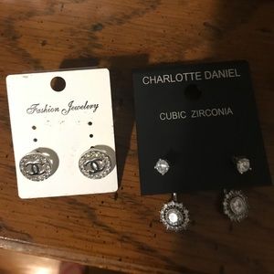 Fashion and cubic zirconia earrings